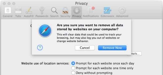 Removing Website Cookies From Your Mac