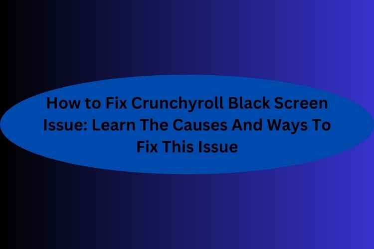 How to Fix Crunchyroll Black Screen Issue
